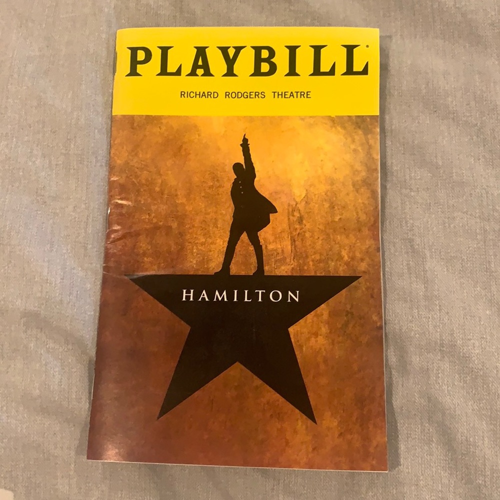 Hamilton Playbill – Richard Rodgers Theatre Featuring Mandy Gonzalez